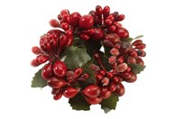 Winter Collage Accessories prsten za salvete s crvenim bobicama